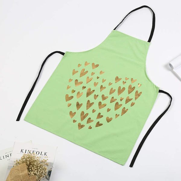 

doreenbeads stylish coon sleeveless apron antifouling heart printed waist kitchen coffee shop bbq cleaning 72*56cm 8colors 1pc