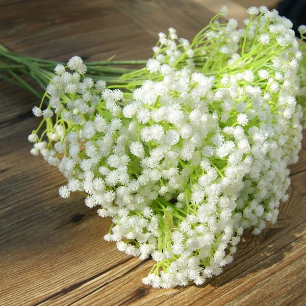 Simulation von Gypsophila Seidenbaby Atem Künstliche gefälschte Seidenblumen Pflanze für Zuhause Hochzeit Party Dekoration 50 teile/los Kostenloser Versand