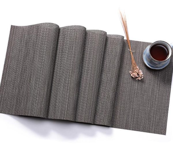 

pvc bamboo table runner imitation bamboo grain knitted table cover decoration place mat pvc decorative washable placemats for wedding dining