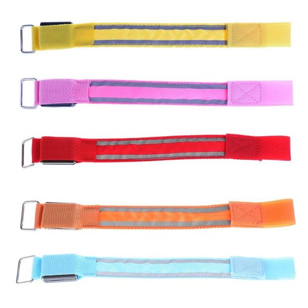 

reflective led light arm armband strap safety belt for outdoor night running reflective led safety warning armband strap, Black