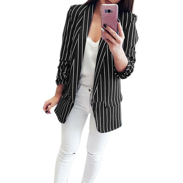 black and white striped coat