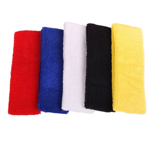 

wholesale fashion towel headband breathable comfortable basketball badminton sport sweat headbands headwear for men women headwear, Yellow;black