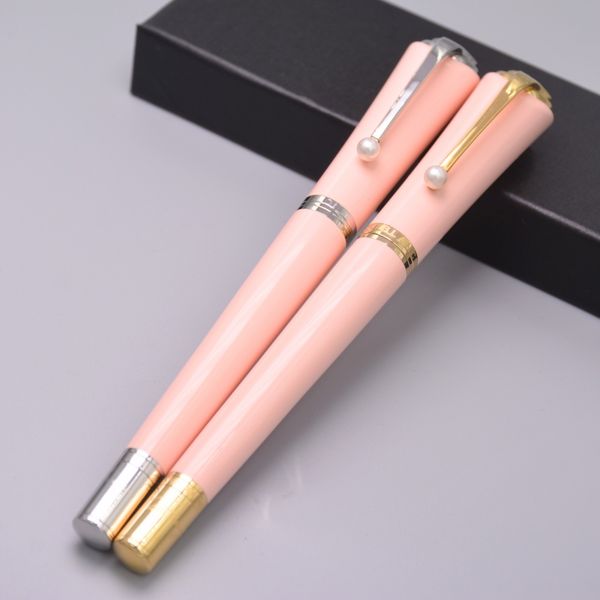 

Luxury Pearl Writing Pen Engraved Roller Ball Pen School Office Stationery Brand Pens Gift