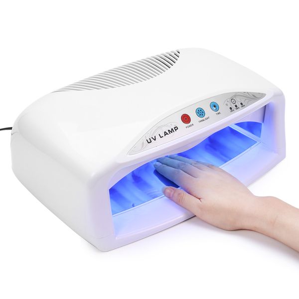 

nail dryer 54w uv lamp nail dryer with fan two hands feet uv lamps for nails curing gels polish manicure art tools drying