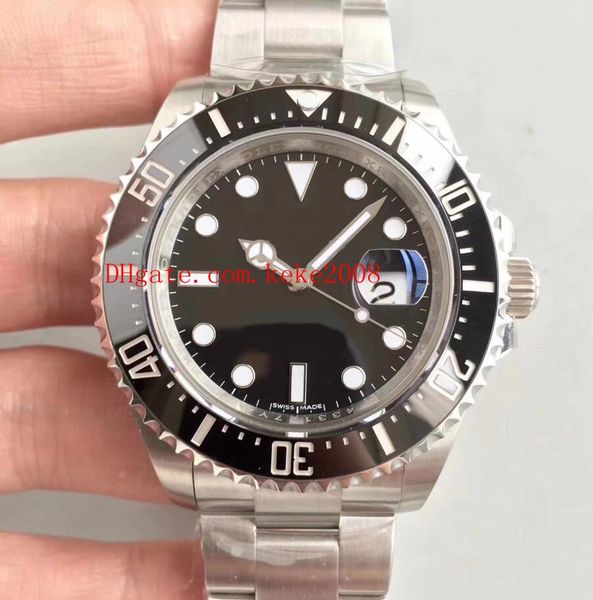 Melhor Edição de Luxo AR Fábrica 43mm Sea-Dweller Cerâmica Bezel 126600 50th Aniversário Suíço ETA 2836 Movimento Automático Mens Watch Watches