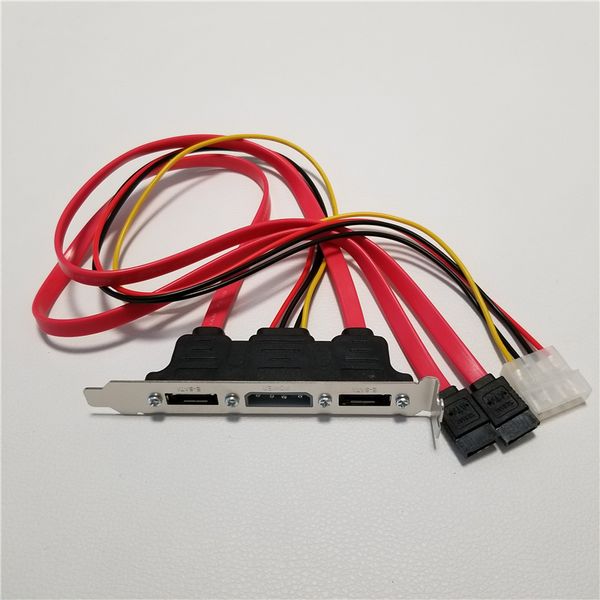 

Wholesale PC DIY SATA to eSATA 4Pin IDE Molex Power Supply Socket Adapter Converter Card Full-Height Profile For External Hard Drive