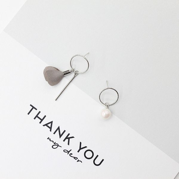 

simple and elegant original personality design flower tassel earrings fashion accessories temperament small fresh ear ornament ear jewelry, Golden