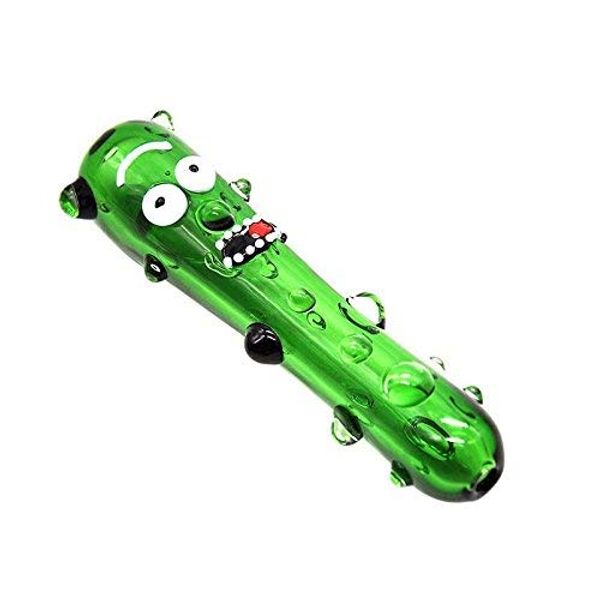 

4.7-дюймовые стеклянные трубы Handmade Arts Pickle Rick and Morty Animated Series