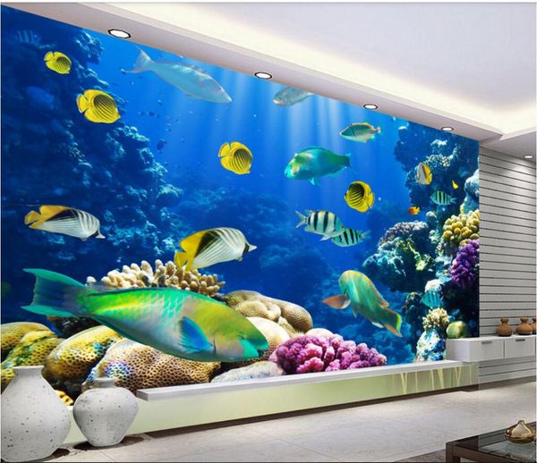 

3d room wallpaper custom p non-woven mural underwater world hd mural murals wall murals 3d landscapes room wallpaper for walls 3 d