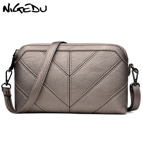 

nigedu brand women messenger bag soft pu women's shoulder bag mother gift crossbody bags 2018 new clutches handbags