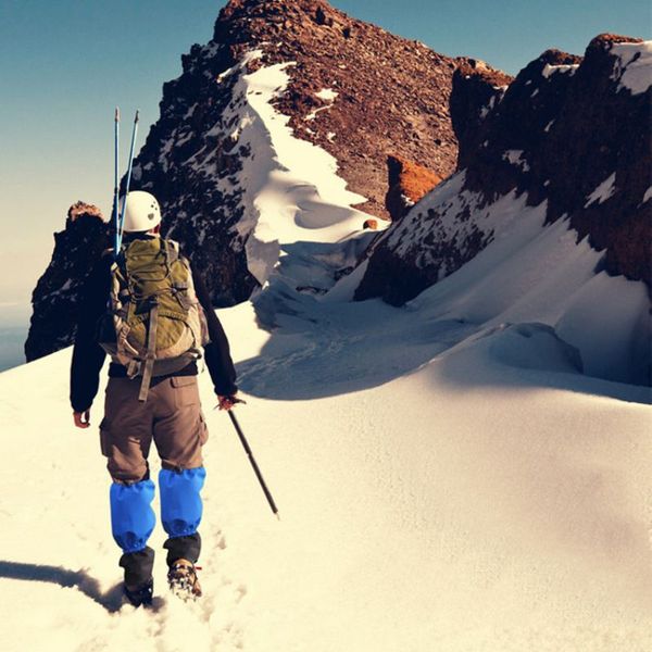 

outdoor snow cover climbing desert gaiters wear-resistant sand-proof insect-proof snake breathable skiing accessories pro, Black