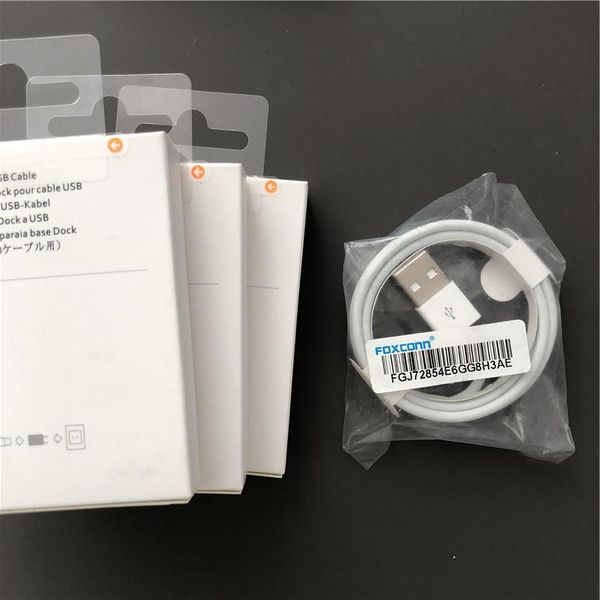 

100 genuine original 1m 3ft foxconn 8ic e75 chip ync data u b charging cable for iphone x 8 7 6 plu 5 5c e with box