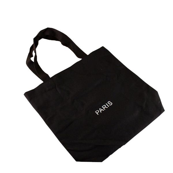 

C красоты черная холстина сумка сумка Beaute черный холст макияж C стиль большая сумк