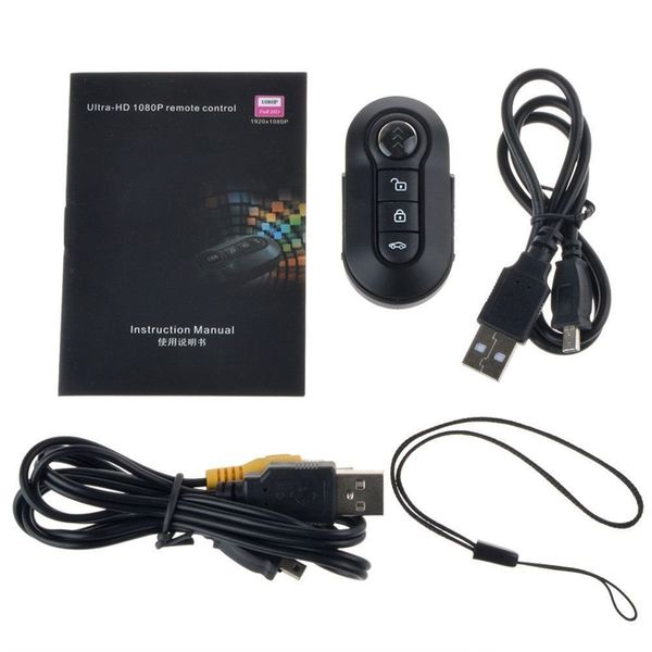 

Hd 1080p mini car key chain dv camera portable ir night vi ion camcorder metal body pocket camera mini car key camera ecurity dvr with box