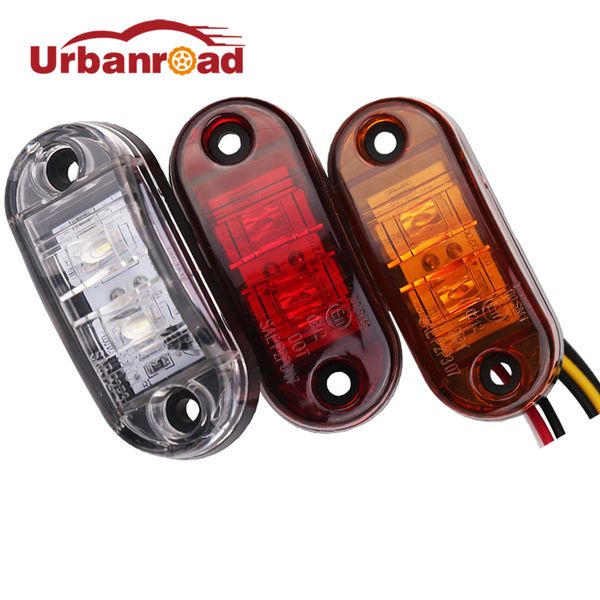 

1pc 24v 12v amber led side marker lights for trucks side clearance marker light clearance lamp 12v red white for trailer