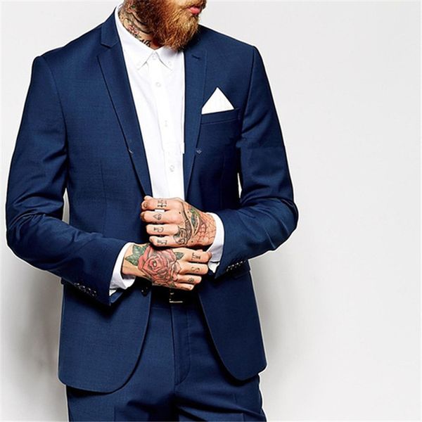 

2018 custom made navy blue men suit tailor made bespoke mens wedding suits slim fit groom tuxedos for men (jacket+pants+vest, White;black