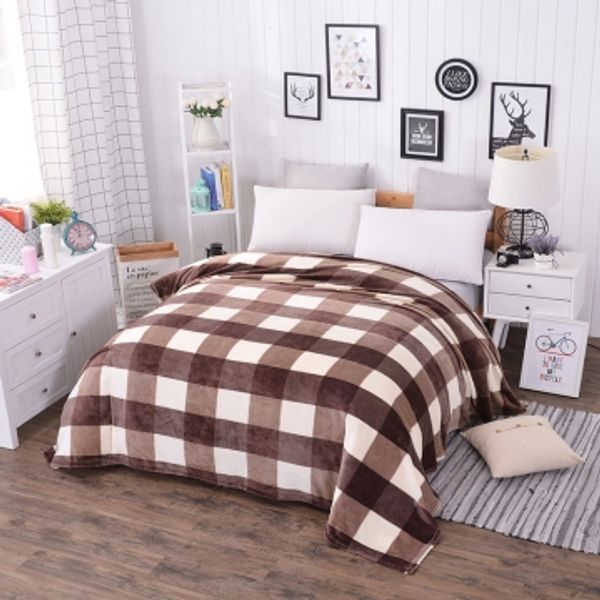 

03 single for child plaid plaids fleece american flag baby h blanket on the bed microfiber bedspread summer single