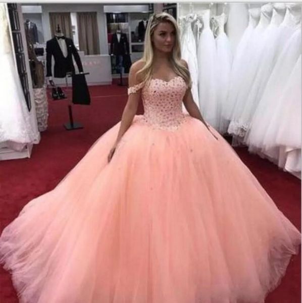 

2019 бальное платье quinceanera платья с плеча развертки поезд майор бисером выпускного вечера платья для сладких 16 платьев, Blue;red