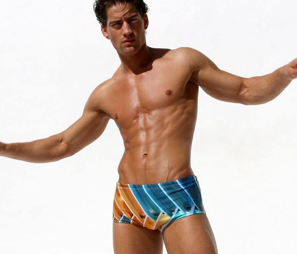 

men's print trunks swimwer sports beach swimwear swim suits xx-355