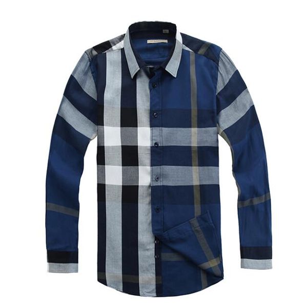 

2018 досуг чистый хлопок шею показать забота синий футболка для внешней торговли номер долго sleev tee Хенли мужчины платье рубашка BB3309