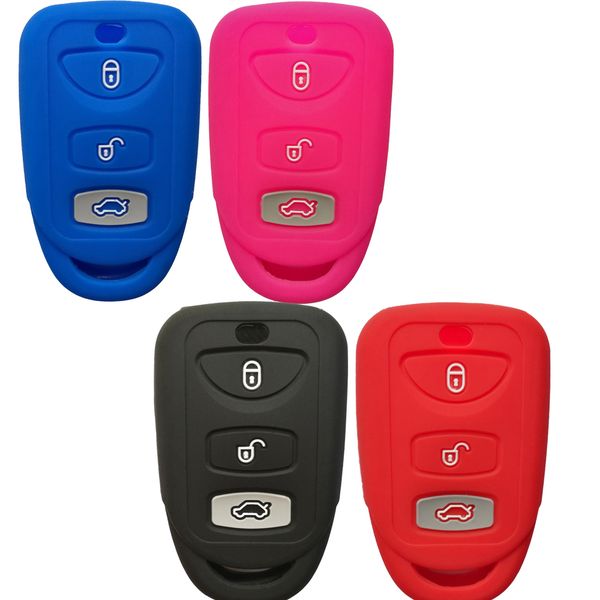 

3buttons брелок чехол кейс Keyless Entry куртка протектор держатель для Hyundai Elantra Genesis Sonata Kia