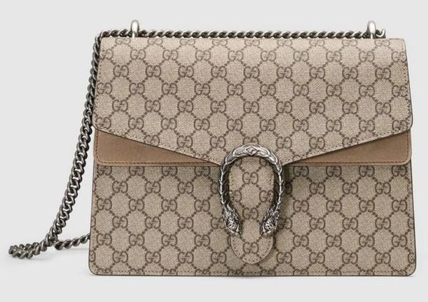 

2019 medium shoulder bag 403348 women fashion shows shoulder bags totes handbags cross body messenger bags, Silver