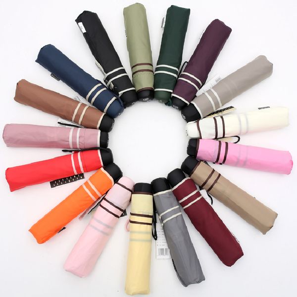 

the new 2017 fashion small clear plain coloured umbrella fold creative sun umbrella korean princess ing