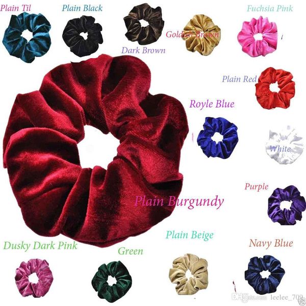 

baby velvet headband  colors elastic headbands hair scrunchy solid hair ropes teens hair bands headwear mermaid sequin head band, Slivery;white