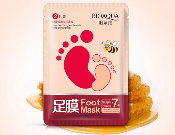 

new bioaqua honey moisturizer foot masks replenishing water exfoliator moisture moist foot care health and beauty ing