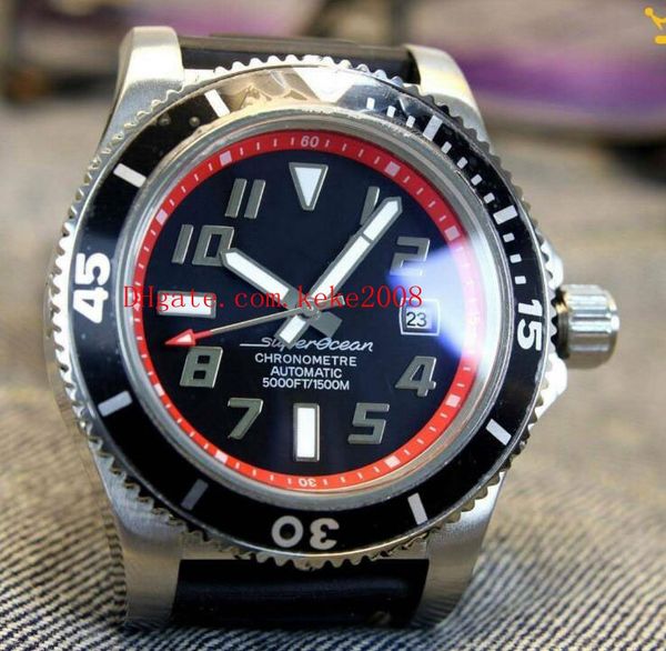 

luxury watch superocean a1736402/ba31/224x/a18ba.1 42mm red dial rubber bands strap automatic mechanical mens watch watches, Slivery;brown