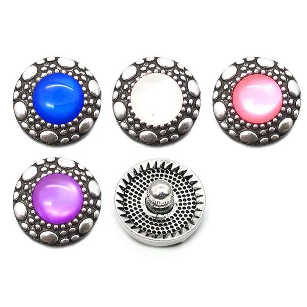 

high qualit w026 18mm 20mm rhinestone metal button for snap button bracelet necklace jewelry for women silver jewelry