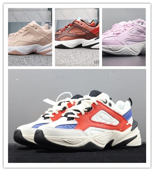 

Air Monarch M2K Tekno sneakers for man and women Orange White Black ,Fashion Dad old shoes ,with box