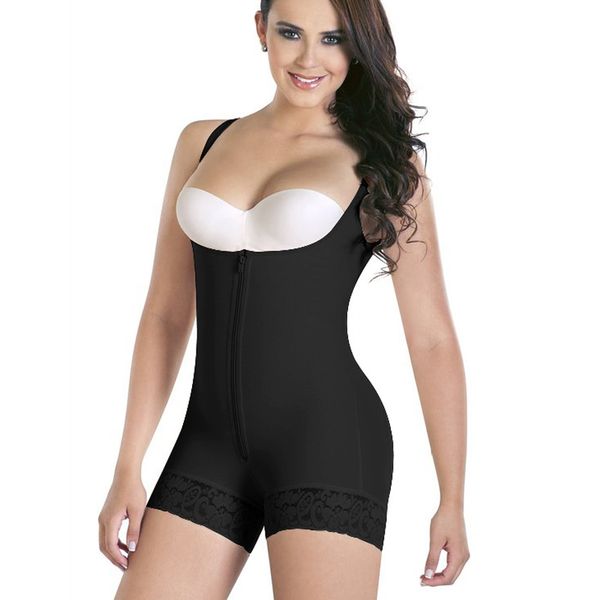 

woman slim underwear one piece bodysuit shapewear lady underbust body shapers s  l xl 5xl 6xl lingerie plus size waist trainer, Black;white