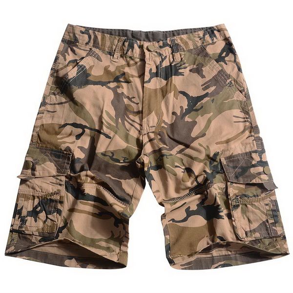 

laamei summer men casual wear outside shorts plus size camouflage shorts hip hop casual cargo camo men, White;black