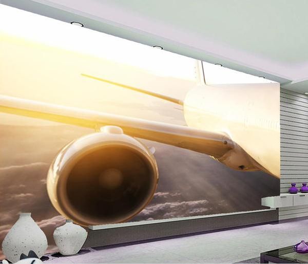 

самолет фон стены летать в небе современные обои для гостиной