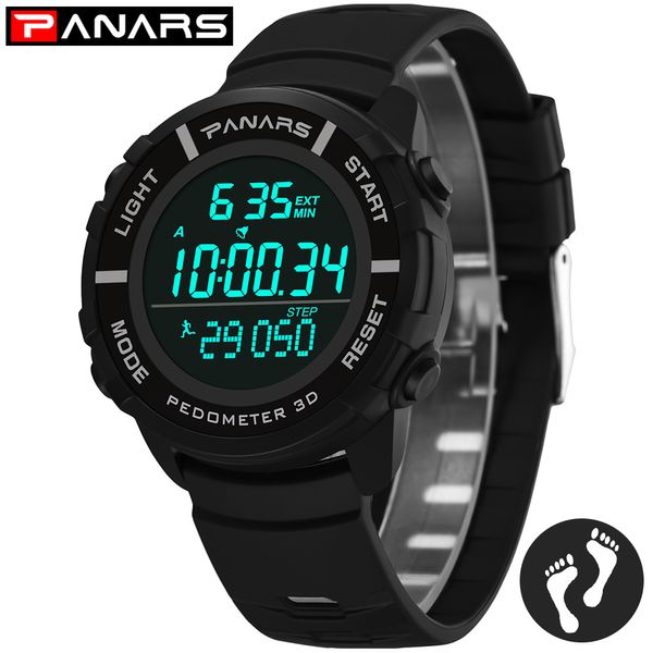 

panars brand led digital sport watch men waterproof outdoor satch clock male wristwatch relogio masculino, Slivery;brown