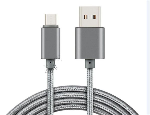 

1m 2m 3m metal hou ing braided phone micro u b cable 2a high peed charging u b type c cable with 10000 bend life pan android