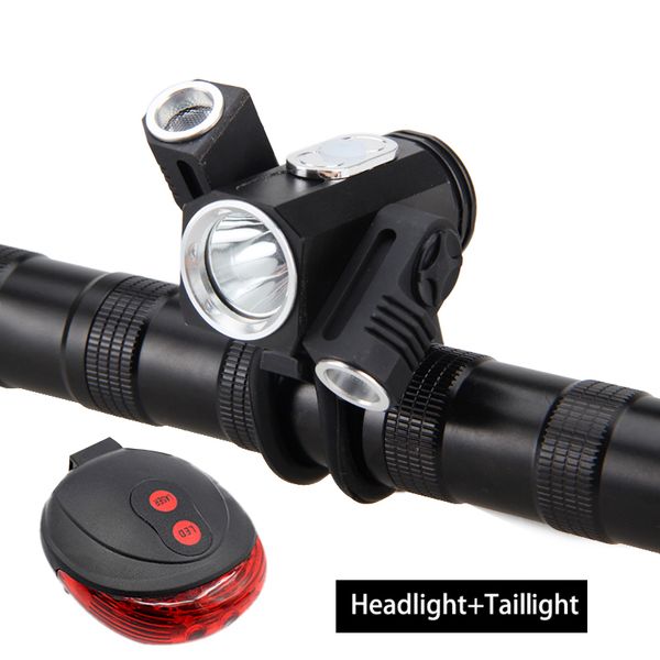 

10000lm xml 3xxml t6 +2r5 led 4.2v adjust angle bicycle light head lamp headlight with battery +headband