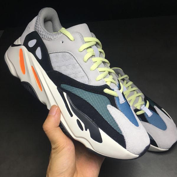 

kanye west wave 700 multi solid grey chalk white-core black causal shoe mens womens chunky sole sneakers