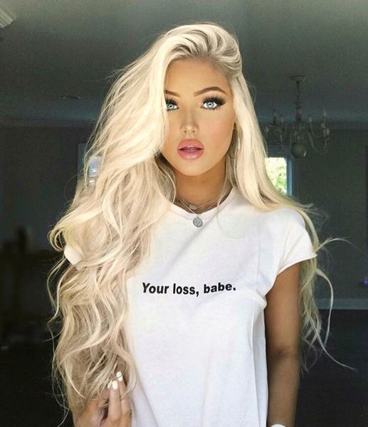 Women S Tee Your Loss Babe Letter Print T Shirt Tumblr Grunge