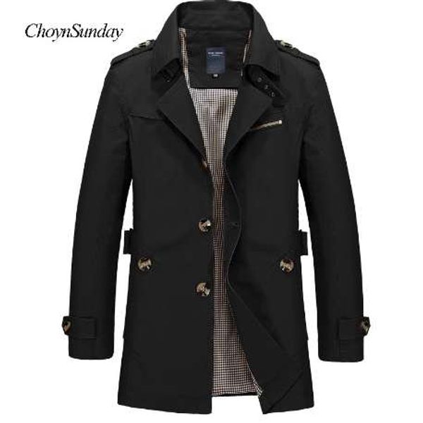 

men jacket coat long section fashion trench coat jaqueta masculina veste homme brand casual fit overcoat jacket outerwear 5xl, Tan;black