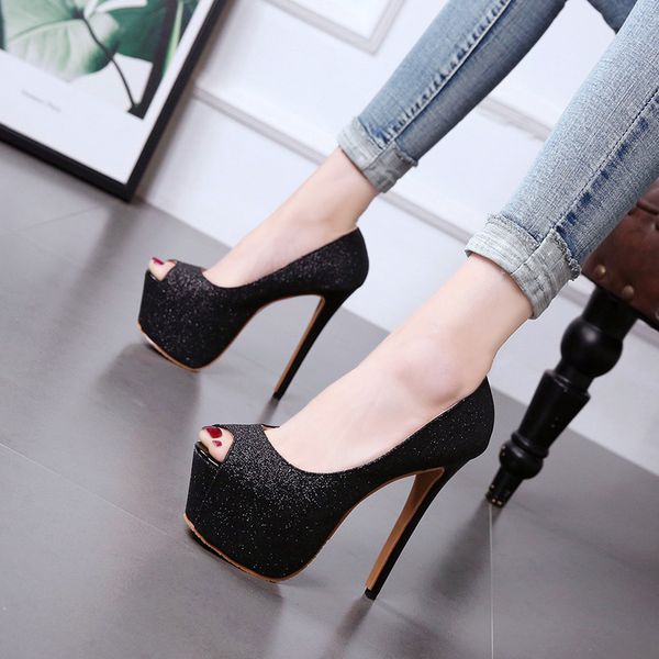 Großhandel 15cm Glitzer Pailletten Gold Peep Toe Plateau High Heels Pumps Damen Designer Schuhe Größe 34 Bis 39 Von Vivishoescity, $30.92 Auf Großhandel 15cm Glitzer Pailletten Gold Peep Toe Plateau High Heels Pumps Damen Designer Schuhe Größe 34 Bis 39 Von Vivishoescity, $30.92 Auf