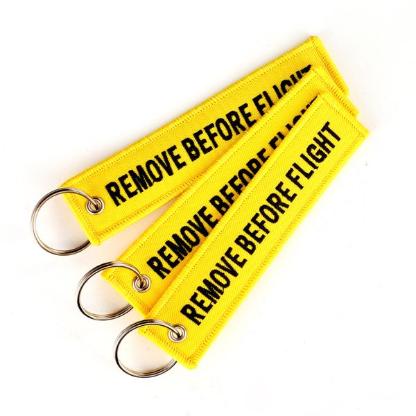 

key ring side follow me, side remove before flight keychain jewellery embroidery motorcycle key chain key holder luggage tag g102q, Silver