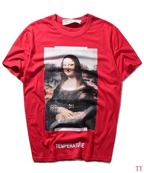 

Fashion New 2019 Mona Lisa T-shirt Temperature Men print Summer T Shirts Short Sleeves Hommes Black White Hip-hop Street Top Tees sale