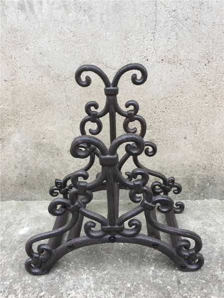 Wrought Iron Hose Rack Holder Scrowl Outdoor Garden Decorative