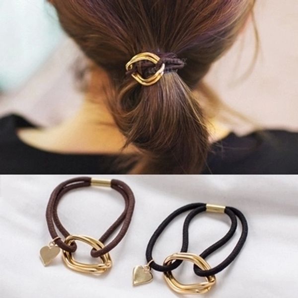 2019 Fashion Metallic Hair Ties Head Rope Shinny Hair Accessories