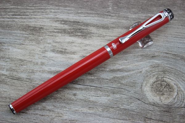 

jinhao 302 red hand inlaid diamond business office medium nib rollerball pen new, Blue;orange