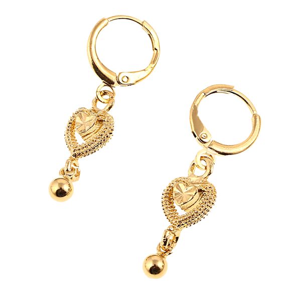 

heart charm dangle earrings heart charm earrings jewelry africa gift, Silver