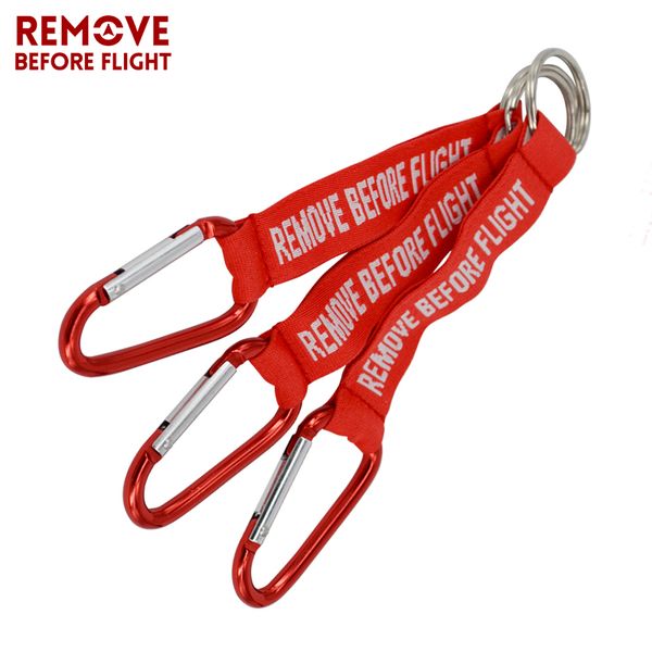 

remove before flight key chain red keychain woven letter keyring jewelry aviation tags oem key chains safety tag 3 pcs/lot, Silver