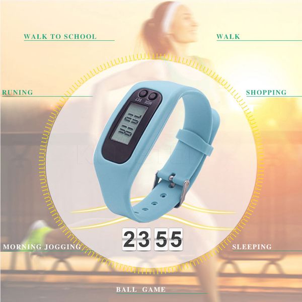 

4 colour outdoor sport digital lcd pedometer design multifunction run step walking distance calorie counter